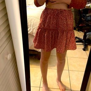 Shein Ditzy Print Skirt